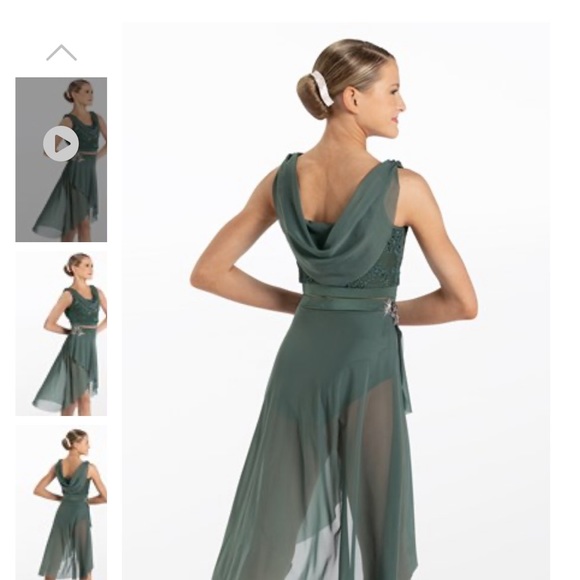 Weissman dance costume worn for competition Dance, size IC, like new - Picture 2 of 4